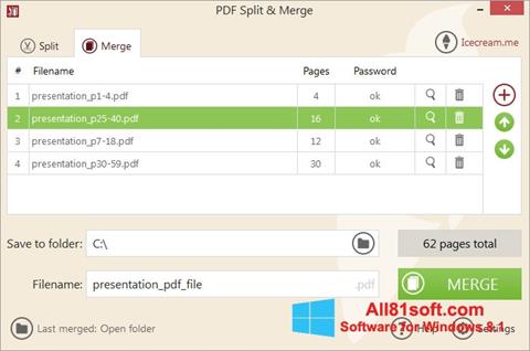 截圖 PDF Split and Merge Windows 8.1