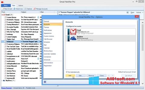 截圖 Gmail Notifier Windows 8.1