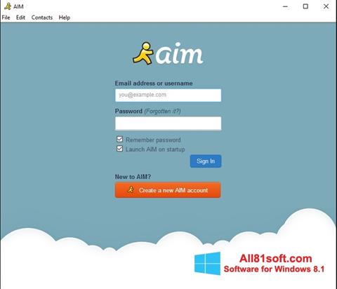截圖 AOL Instant Messenger Windows 8.1