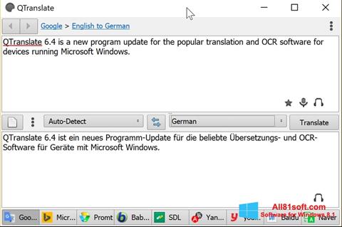 截圖 QTranslate Windows 8.1