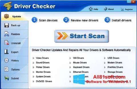 截圖 Driver Checker Windows 8.1