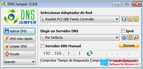 截圖 DNS Jumper Windows 8.1