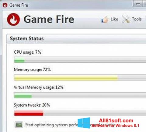 截圖 Game Fire Windows 8.1