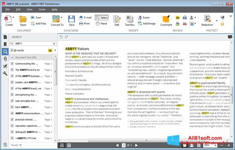 截圖 ABBYY PDF Transformer Windows 8.1