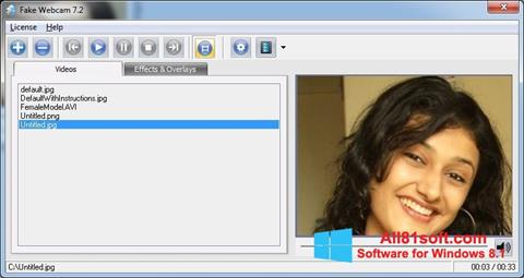 截圖 Fake Webcam Windows 8.1
