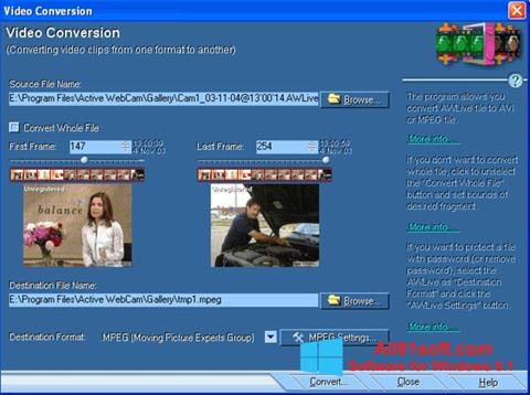 截圖 Active WebCam Windows 8.1