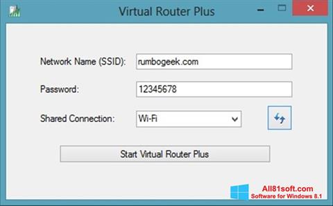 截圖 Virtual Router Plus Windows 8.1