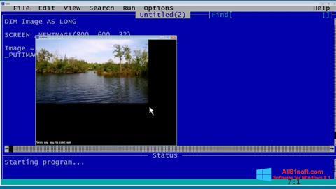 截圖 QBasic Windows 8.1