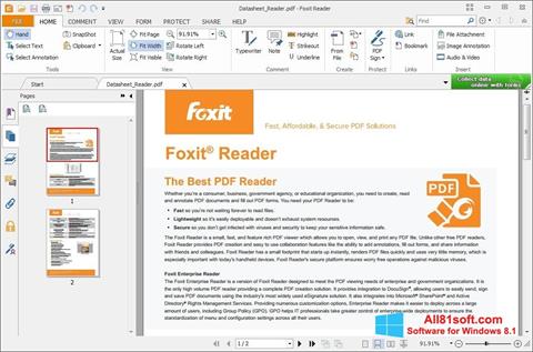 截圖 Foxit Reader Windows 8.1