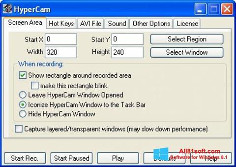 截圖 HyperCam Windows 8.1