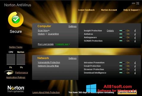 截圖 Norton AntiVirus Windows 8.1