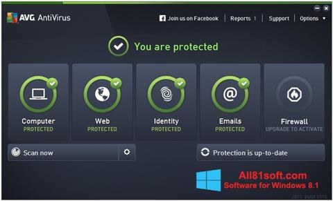 截圖 AVG AntiVirus Pro Windows 8.1