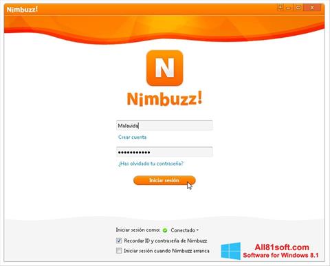 截圖 Nimbuzz Windows 8.1