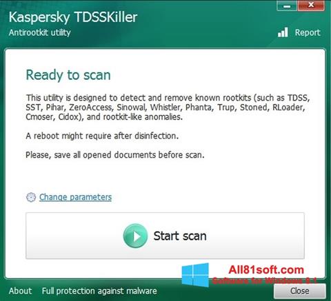 截圖 Kaspersky TDSSKiller Windows 8.1