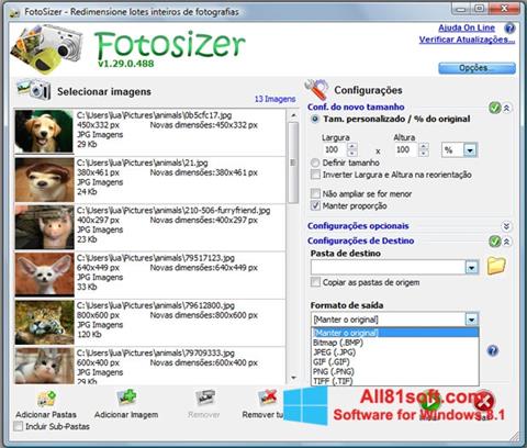 截圖 Fotosizer Windows 8.1
