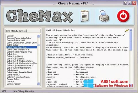截圖 CheMax Windows 8.1